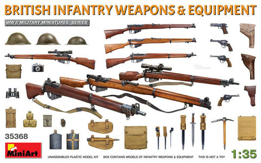 Miniart - BRITISH INFANTRY WEAPONS & EQUIPMENT KIT 1:35 - Cod. MIN35368