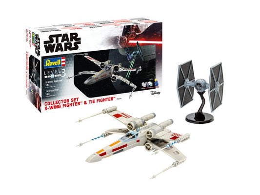Revell - STAR WARS COLLECTOR SET X-WING FIGHTER & TIE FIGHTER KIT 1:57 - 1:65 - Cod. RV06054