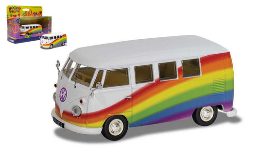 Corgi - VW CAMPER PEACE LOVE RAIMBOW 1:43 - Cod. CC02739