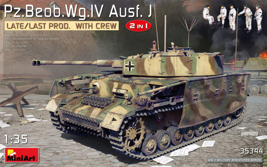 Miniart - PZ.BEOB.WG.IV AUSF.J LATE/LAST PROD.2 IN 1 W/CREW KIT 1:35 - Cod. MIN35344
