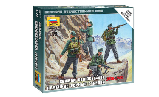 Zvezda - GERMAN MOUNTAINS TROOPS KIT 1:72 - Cod. Z6154