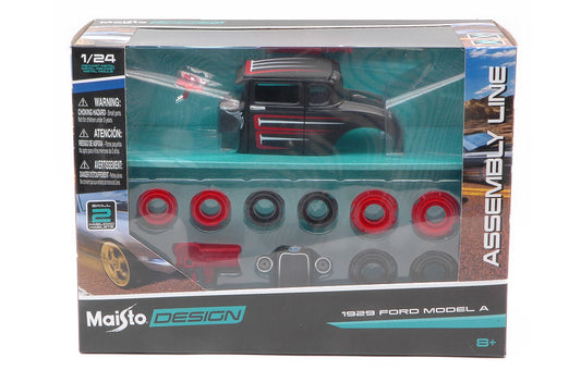 Maisto - FORD MODEL A 1929 HOT ROD BLACK KIT 1:24 - Cod. MI39354