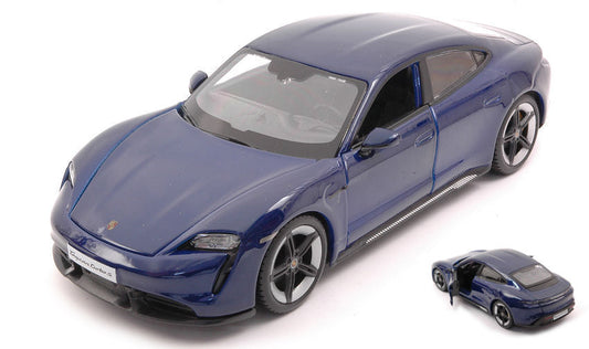 Burago - PORSCHE TAYCAN TURBO S BLUE 1:24 - Cod. BU21098B