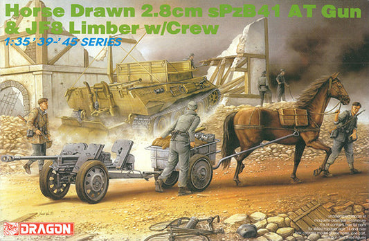 Dragon - HORSE DRAW 2.8 cm sPzB41 AT GUN KIT 1:35 - Cod. D6079