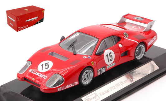 Burago - FERRARI 512 BB 2a S N.15 1000 KM MONZA 1981 FLAMMINI-DINI-VIOLATI 1:43 - Cod. BU36308