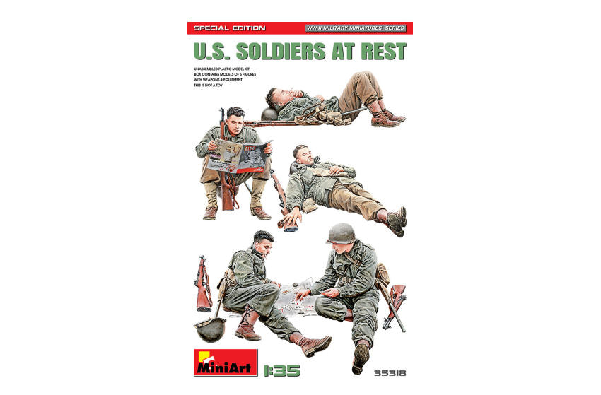 Miniart - U.S.SOLDIERS AT REST.SPECIAL EDITION KIT 1:35 - Cod. MIN35318