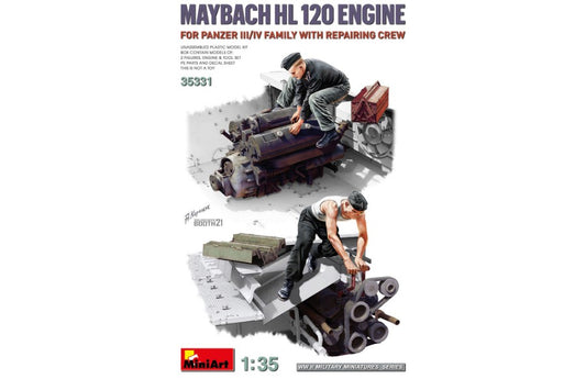 Miniart - MAYBACH HL 120 ENGINE W/REPAIR CREW KIT 1:35 - Cod. MIN35331