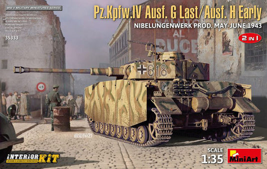 Miniart - Pz.Kpfw.IV Ausf.G-LAST/H-Early KIT 1:35 - Cod. MIN35333