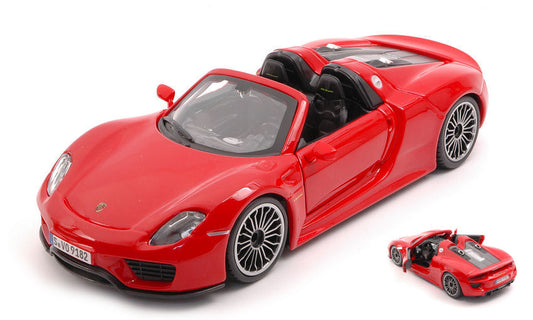Burago - PORSCHE 918 SPYDER 2015 RED 1:24 - Cod. BU21076R
