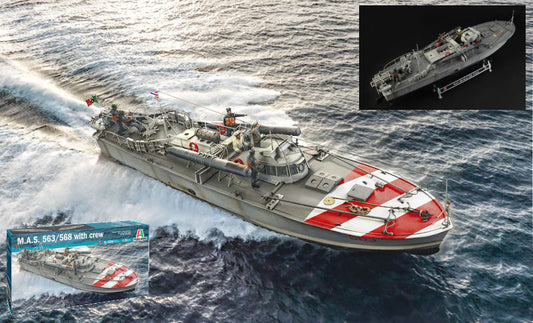 Italeri - M.A.S. 568 4a SERIE WITH CREW AND ACCESSORIES KIT 1:35 - Cod. IT5626