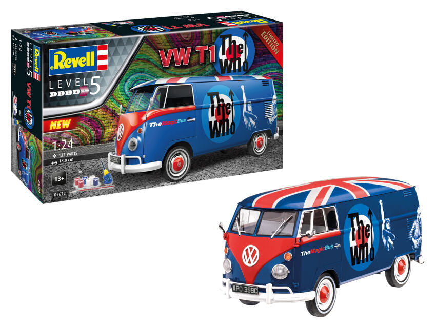 Revell - VW T1 "THE WHO" GIFT SET KIT 1:24 - Cod. RV05672