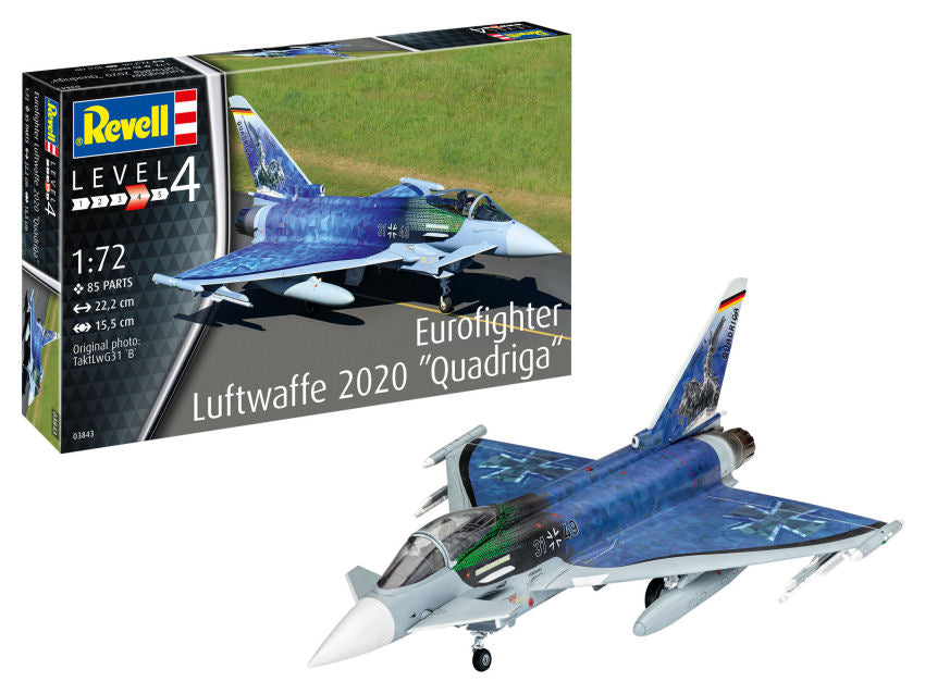 Revell - EUROFIGHTER LUFTWAFFE 2020 "QUADRIGA" KIT 1:72 - Cod. RV03843