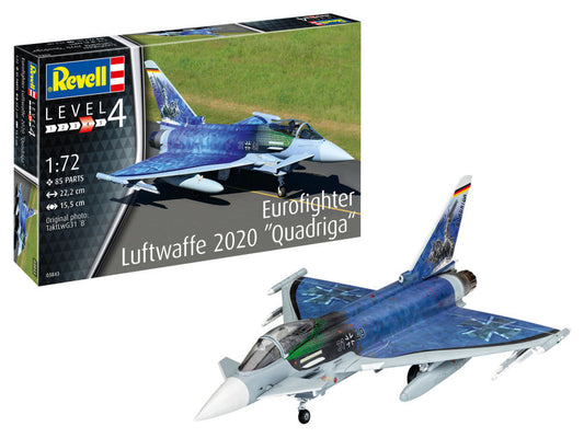 Revell - EUROFIGHTER LUFTWAFFE 2020 "QUADRIGA" KIT 1:72 - Cod. RV03843