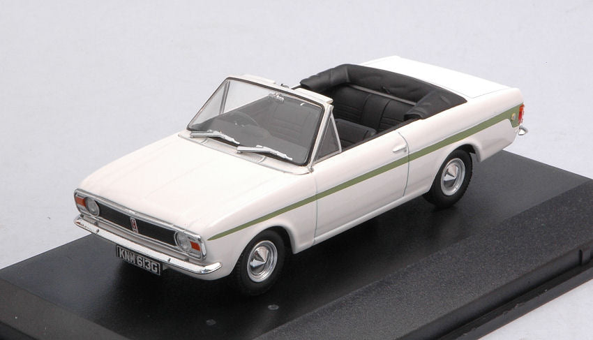 Oxford - FORD CORTINA MKII CRAYFORD CONVERTIBLE WHITE/GREEN 1:43 - Cod. OXF43CCC002