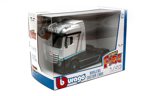 Burago - MERCEDES ACTROS GIGASPACE SILVER 1:43 - Cod. BU32202