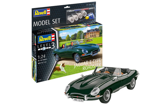 Revell - JAGUAR E-TYPE ROADSTER MODEL SET KIT 1:24 - Cod. RV67687