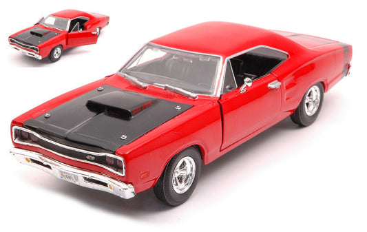Motormax - DODGE CORONET SUPER BEE 1969 RED 1:24 - Cod. MTM73315R