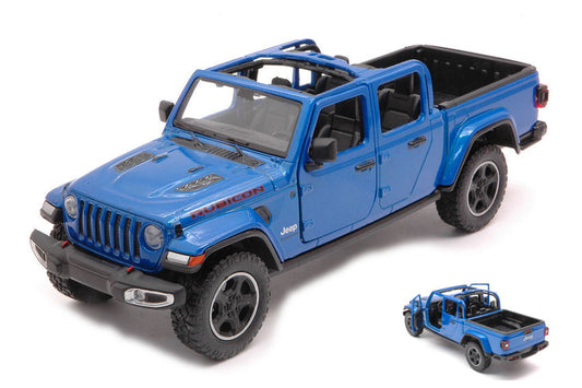 Motormax - JEEP GLADIATOR RUBICON OPEN TOP BLUE 1:24 - Cod. MTM79370B