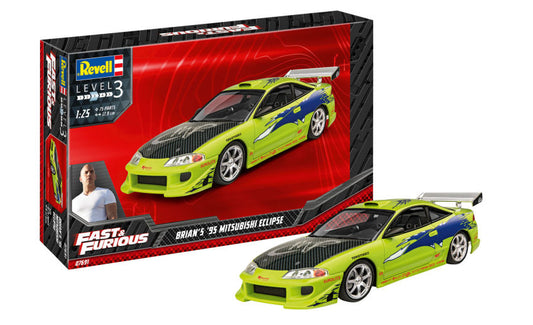 Revell - FAST & FURIOUS - BRIAN'S 1995 MITSUBISHI ECLIPSE KIT 1:25 - Cod. RV07691