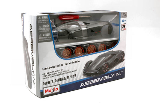Maisto - LAMBORGHINI TERZO MILLENNIO 2020 SILVERGUN KIT 1:24 - Cod. MI39287