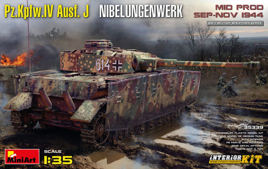 Miniart - Pz.Kpfw.IV Ausf.J NIBELUNGENWERK MID PROD.INTERIOR KIT 1:35 - Cod. MIN35339