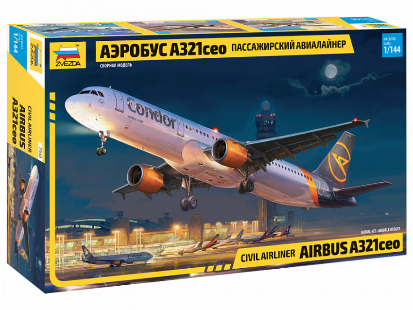 Zvezda - AIRBUS A321 CEO KIT 1:144 - Cod. Z7040
