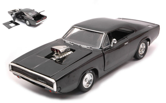 Jada Toys - DODGE CHARGER RT 1970 FAST & FURIOUS BLACK 1:24 - Cod. JADA31942