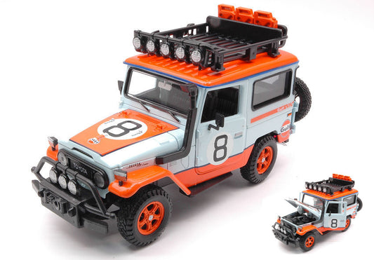Motormax - TOYOTA FJ40 HARD TOP 1974 W/ROOF RACK GULF 1:24 - Cod. MTM79658