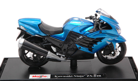 Maisto - KAWASAKI NINJA ZX-14R METALLIC BLUE 1:18 - Cod. MI12020B