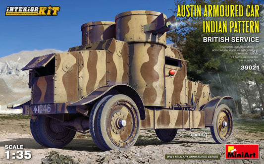 Miniart - AUSTIN ARMOUR CAR INDIAN PATTERN BRITISH SERVICE INTERIOR KIT 1:35 - Cod. MIN39021