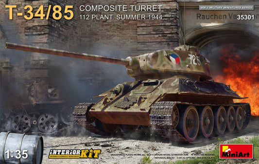 Miniart - T-34-85 COMPOSITE TURRET 112 Plant.SUMMER 1944 INTERIOR KIT 1:35 - Cod. MIN35301