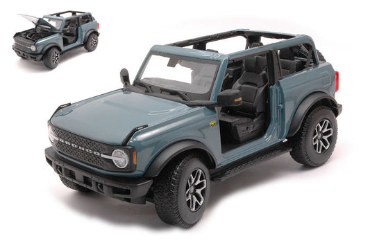 Maisto - FORD BRONCO BADLANDS NO DOOR 2021 LIGHT BLUE 1:18 - Cod. MI31457B