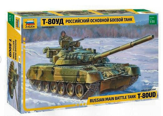Zvezda - RUSS.MAIN BATTLE TANK T-80UD KIT 1:35 - Cod. Z3591