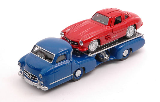 Norev - MERCEDES REENNTRANSPORTER + MERCEDES SL 1955 1:64 - Cod. NV311002