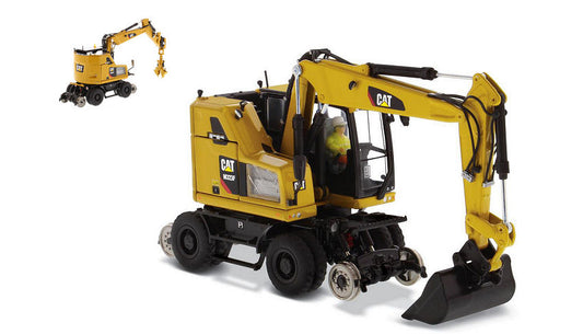 Diecast Master - M323F RAILROAD WHEELED EXCAVATOR 1:50 - Cod. DM85662