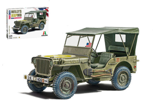 Italeri - WILLYS JEEP MB 80th YEAR ANNIVERSARY KIT 1:24 - Cod. IT3635