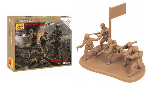 Zvezda - US INFANTRY WWII KIT 1:72 - Cod. Z6278