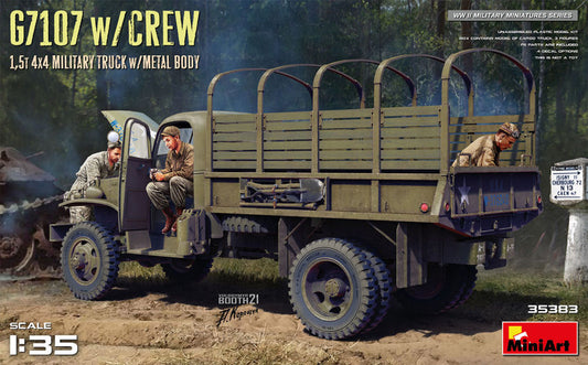 Miniart - G7107 W/CREW 1,5 t 4x4 CARGO TRUCK W/METAL BODY KIT 1:35 - Cod. MIN35383