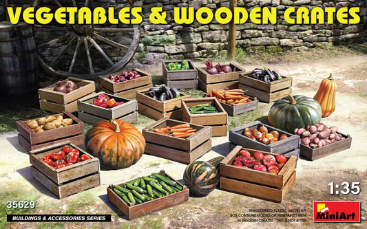 Miniart - VEGETABLES & WOODEN CRATES KIT 1:35 - Cod. MIN35629