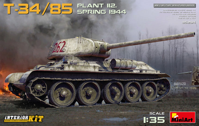 Miniart - T34/85 PLANT 112 SPRING 1944 INTERIOR KIT 1:35 - Cod. MIN35294