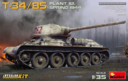 Miniart - T34/85 PLANT 112 SPRING 1944 INTERIOR KIT 1:35 - Cod. MIN35294
