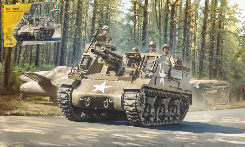 Italeri - M7 PRIEST GUN MOTOR CARRIAGE KIT 1:35 - Cod. IT6580