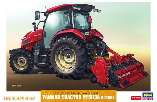 Hasegawa - YANMAR TRACTOR YT5113A ROTARY KIT 1:35 - Cod. HA66106