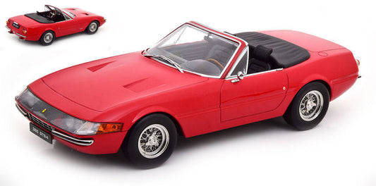 Kk Scale - FERRARI 365 GTB DAYTONA CONVERTIBLE 1a SERIE 1969 RED 1:18 - Cod. KKDC180611