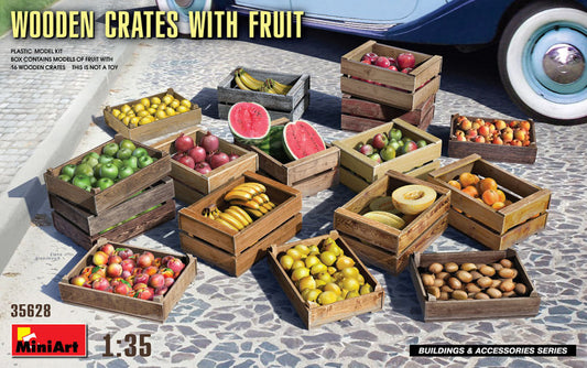 Miniart - WOODEN CRATES WITH FRUITS KIT 1:35 - Cod. MIN35628