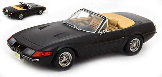 Kk Scale - FERRARI 365 GTB DAYTONA CONVERTIBLE 1a SERIE 1969 BLACK 1:18 - Cod. KKDC180612