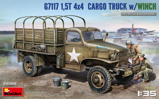 Miniart - 1,5t 4x4 G7117 CARGO TRUCK W/WINCH.KIT 1:35 - Cod. MIN35389