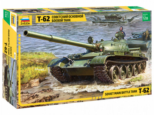 Zvezda - T-62 SOVIET MAIN BATTLE TANK KIT 1:35 - Cod. Z3622
