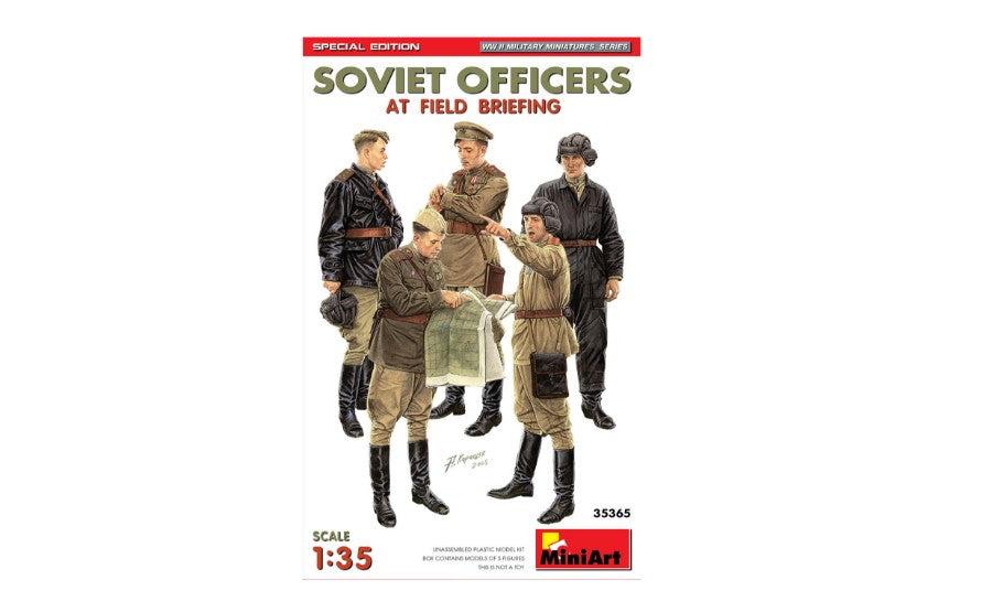Miniart - SOVIET OFFICIERS AT FIELD BRIEFING KIT 1:35 - Cod. MIN35365