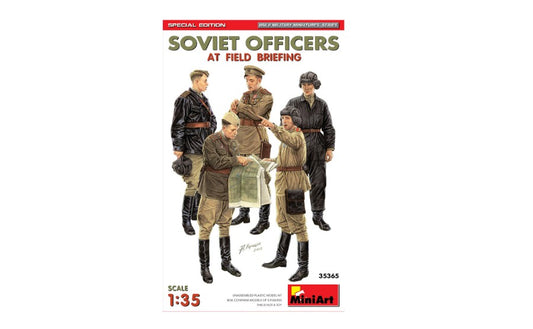 Miniart - SOVIET OFFICIERS AT FIELD BRIEFING KIT 1:35 - Cod. MIN35365